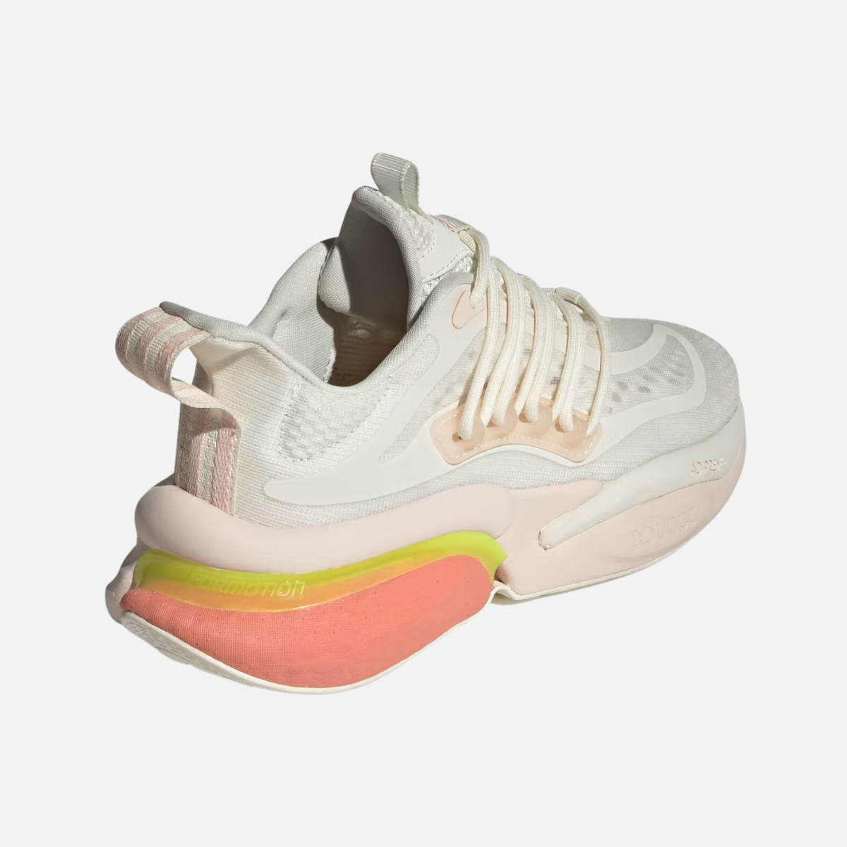 Adidas Alphaboost V1 Women's Shoes -Off White/Wonder Clay/Lucid Lemon