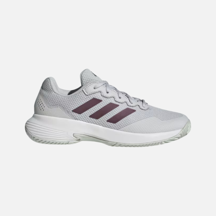 Adidas Gamecourt 2.0 Women's Tennis Shoes -Grey One/Aurora Met. S24/Core White