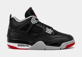 Air Jordan 4 Retro Bred Reimagined Mens Lifestyle Shoes (Black/Fire Red/Cement Grey) Limit One Per Customer