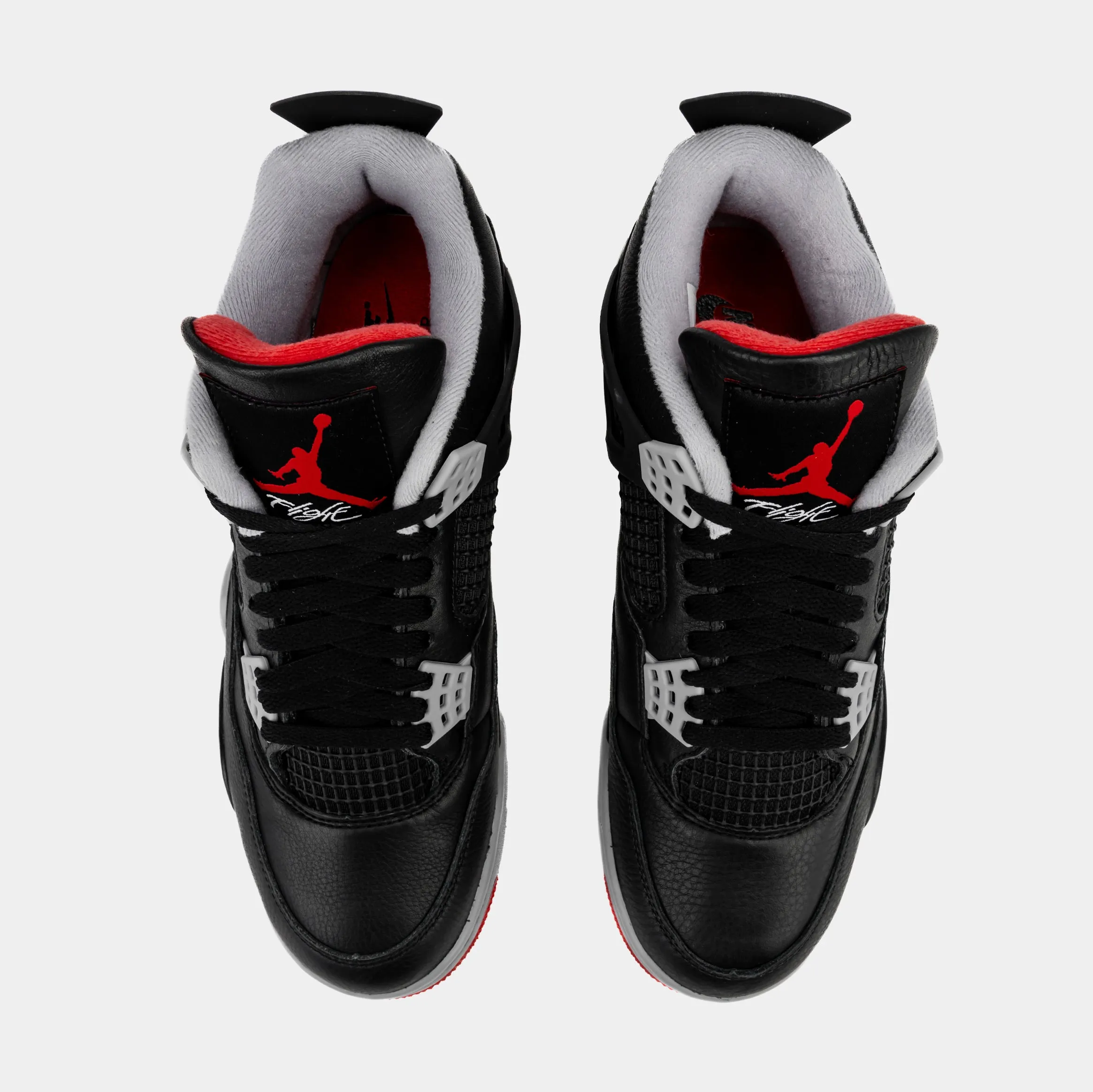 Air Jordan 4 Retro Bred Reimagined Mens Lifestyle Shoes (Black/Fire Red/Cement Grey) Limit One Per Customer