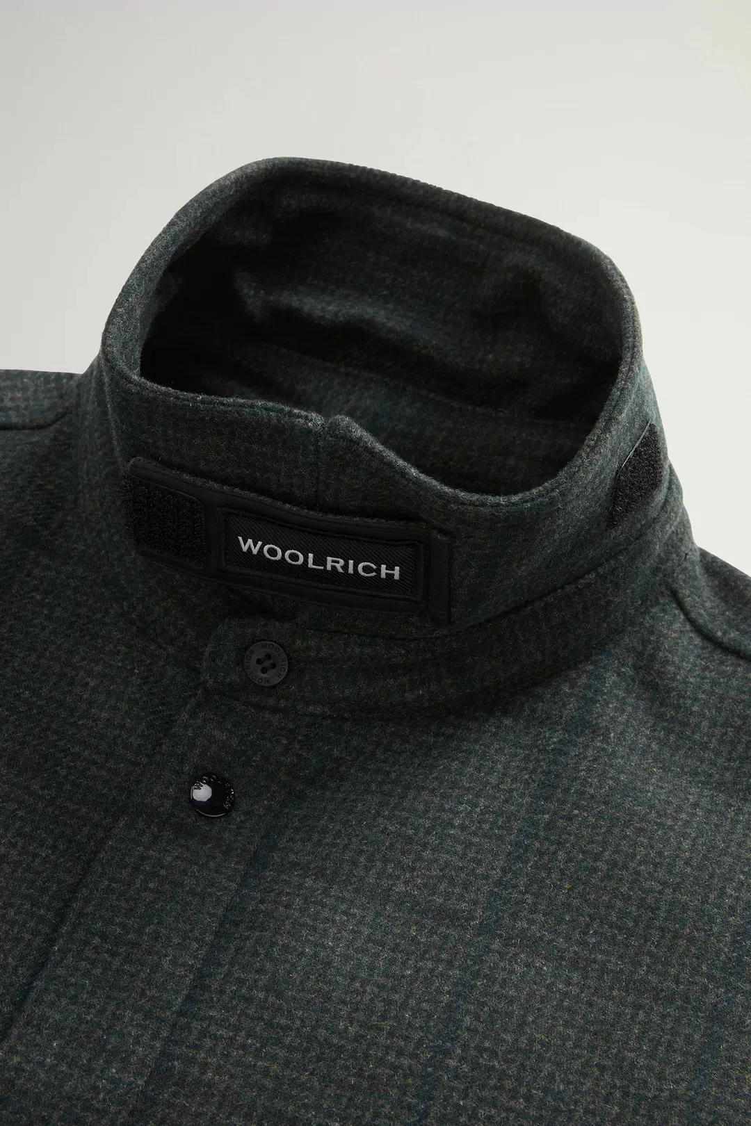 Alaskan Wool Check Overshirt Green Windowpane