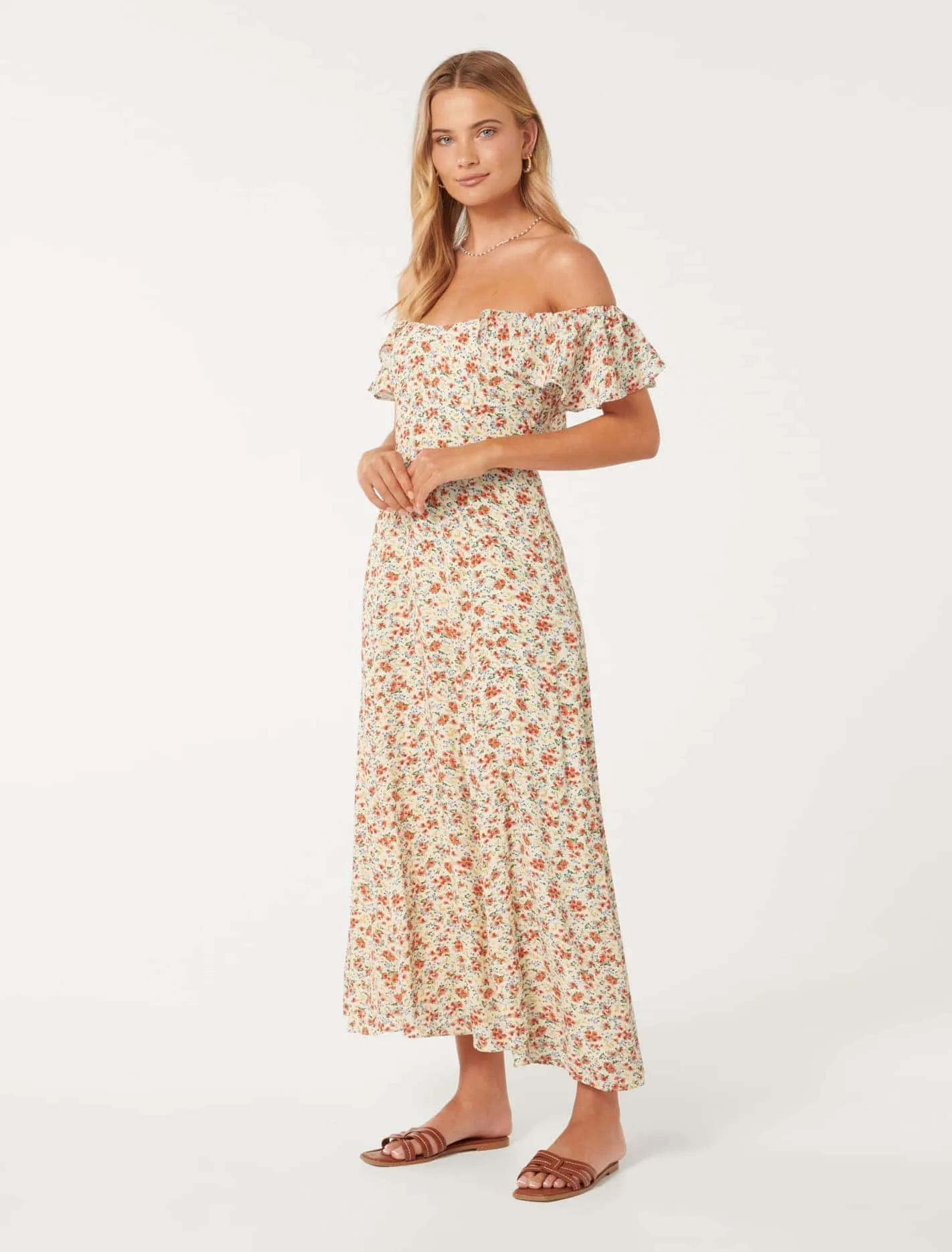 Amalie Off-Shoulder Midi Dress