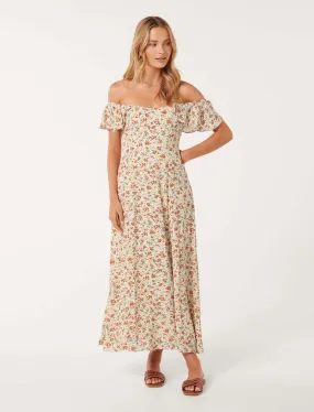 Amalie Off-Shoulder Midi Dress