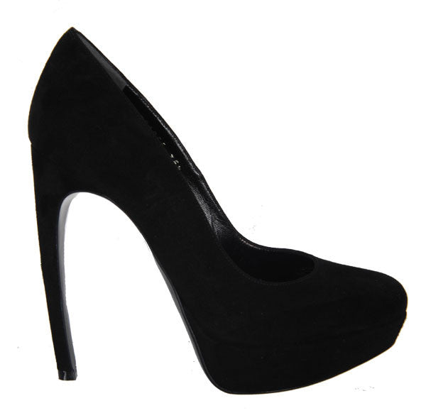 Armadillo Suede Pump 130, Black