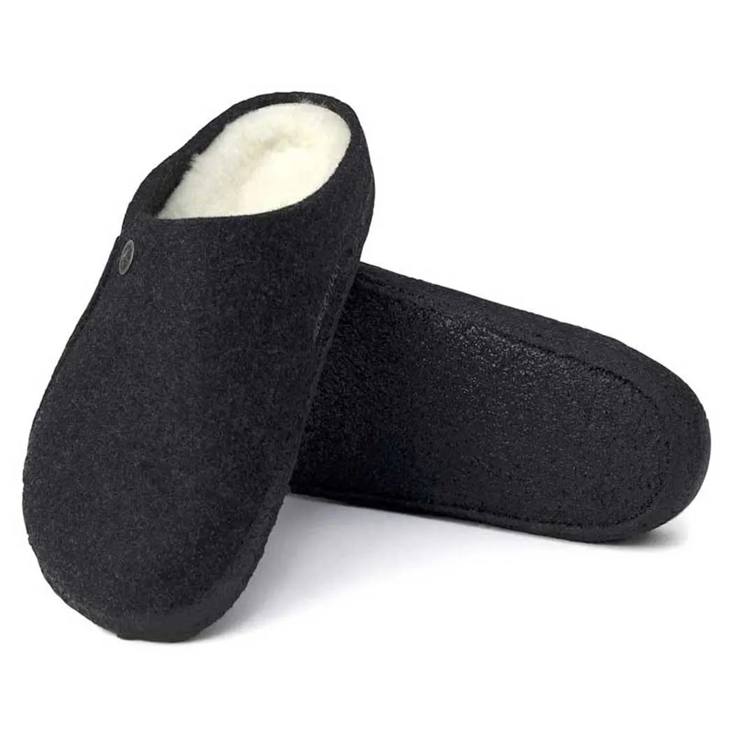 Birkenstock Zermatt Wool Felt Shearling Slipper Anthracite (Men's)