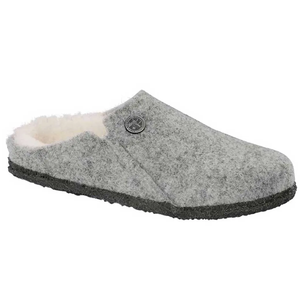 Birkenstock Zermatt Wool Felt Shearling Slipper Light Grey (Women's)