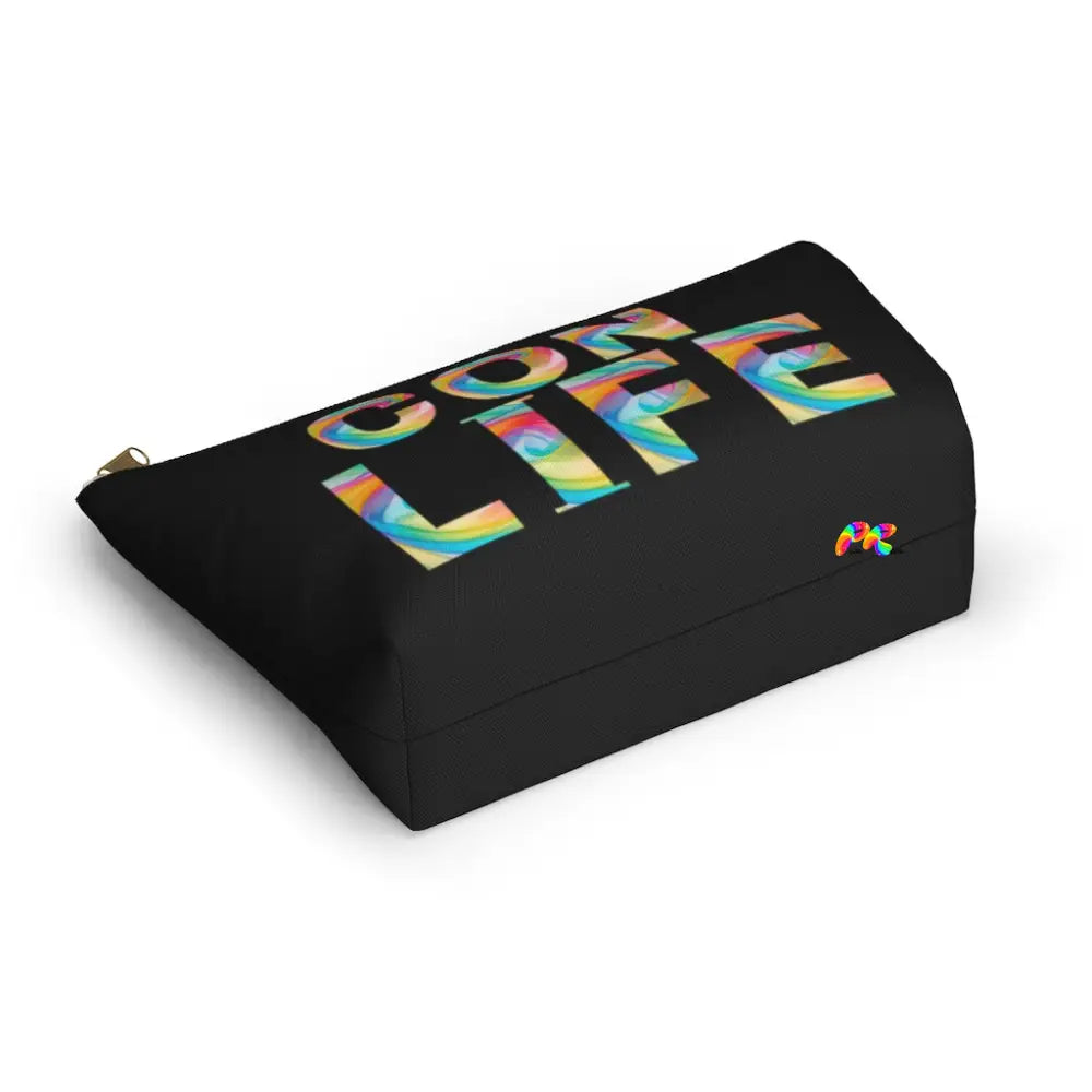 Black Con Life Makeup Bag