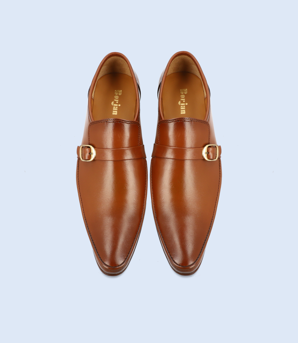 BM3961-TAN-Men Formal Slip-on's