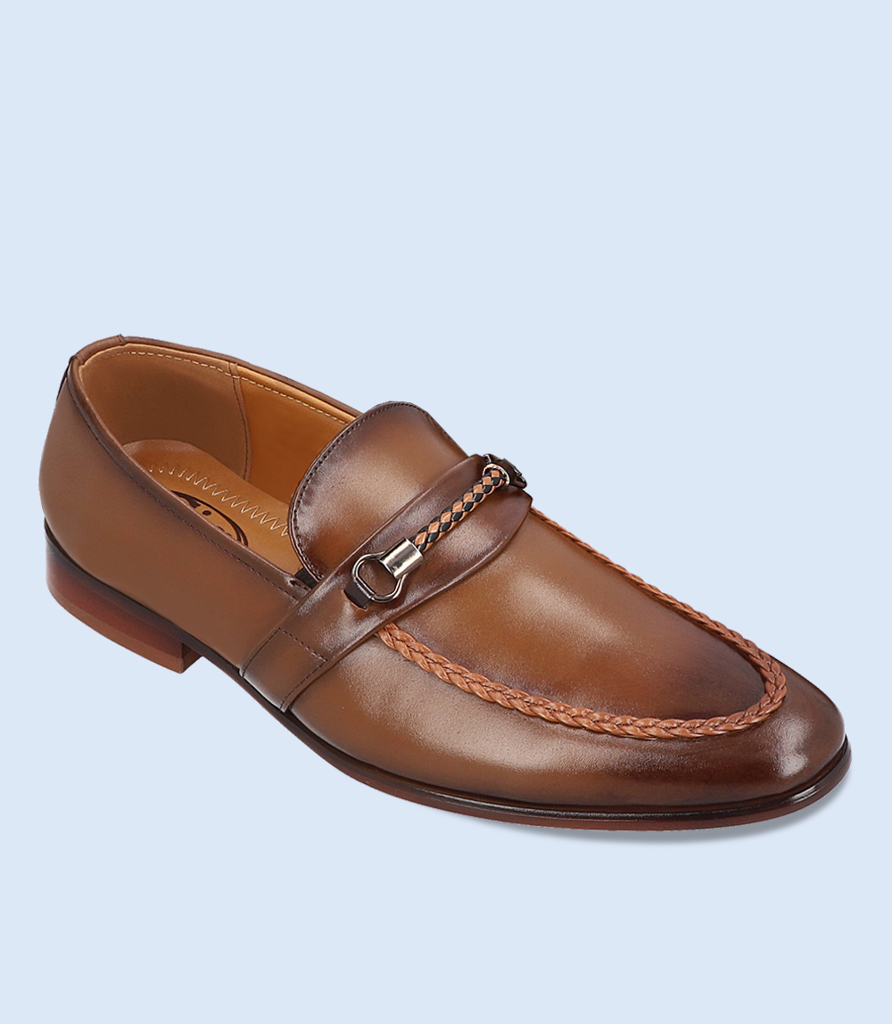 BM4116-KHAKI-Men Formal Slip-on's