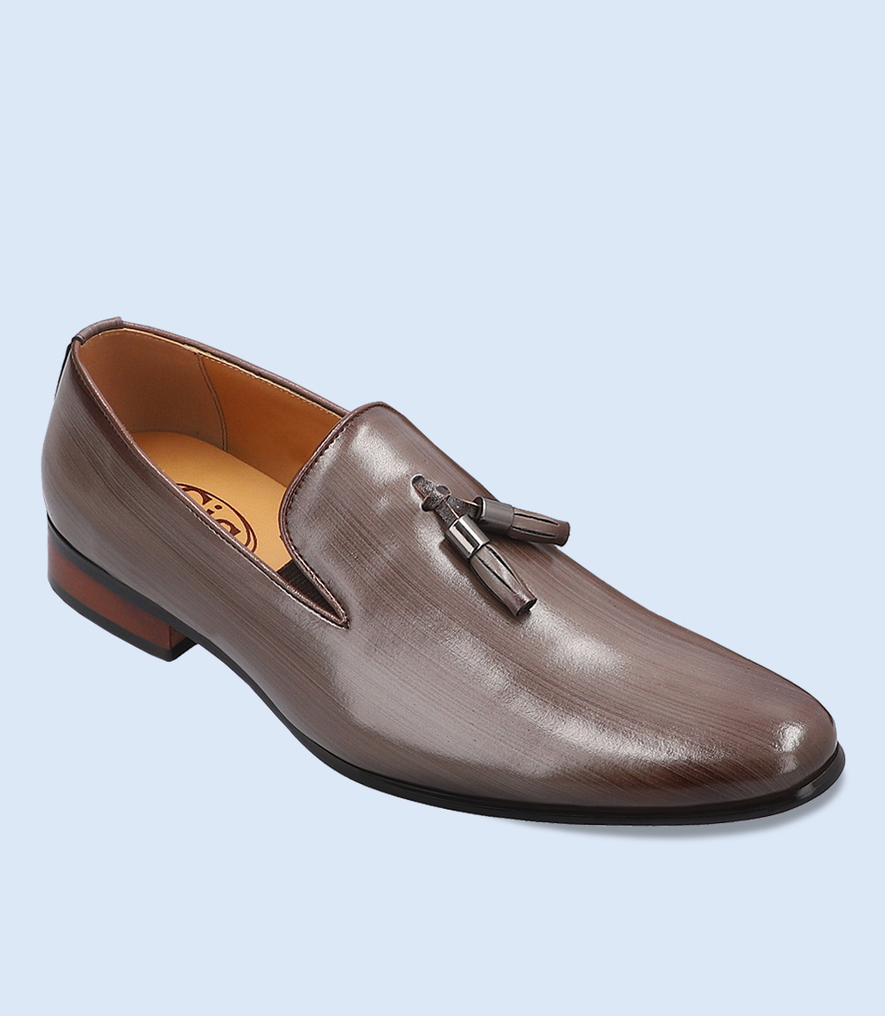 BM4147-GREY-Men Formal Slip-on's