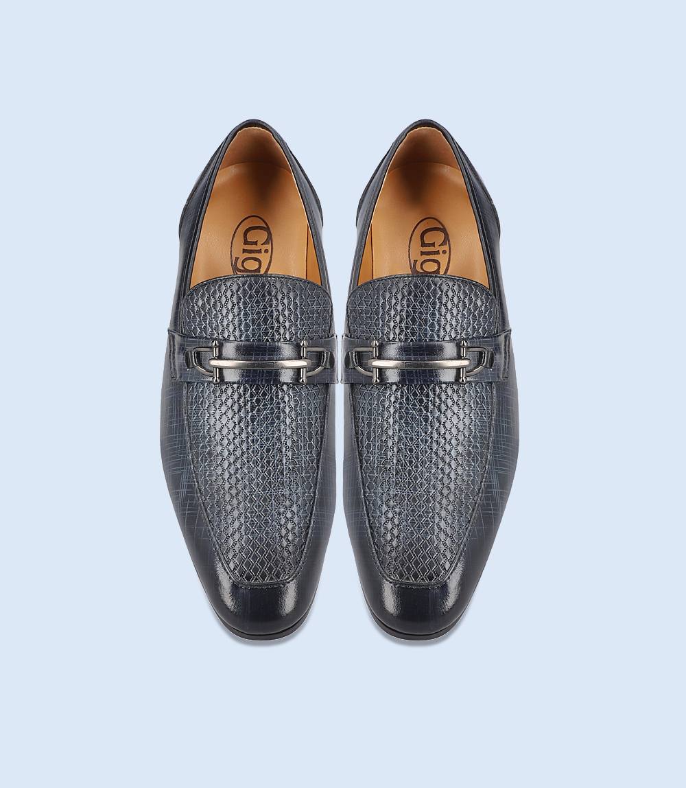 BM4157-NAVY-Men Formal Slip-on's