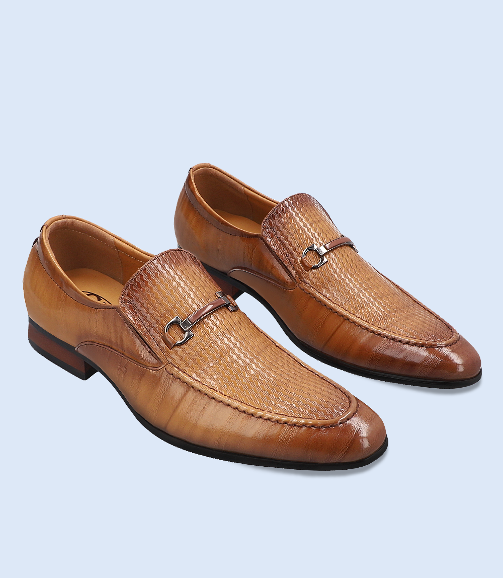 BM4162-BROWN-Men Formal Slip-on's