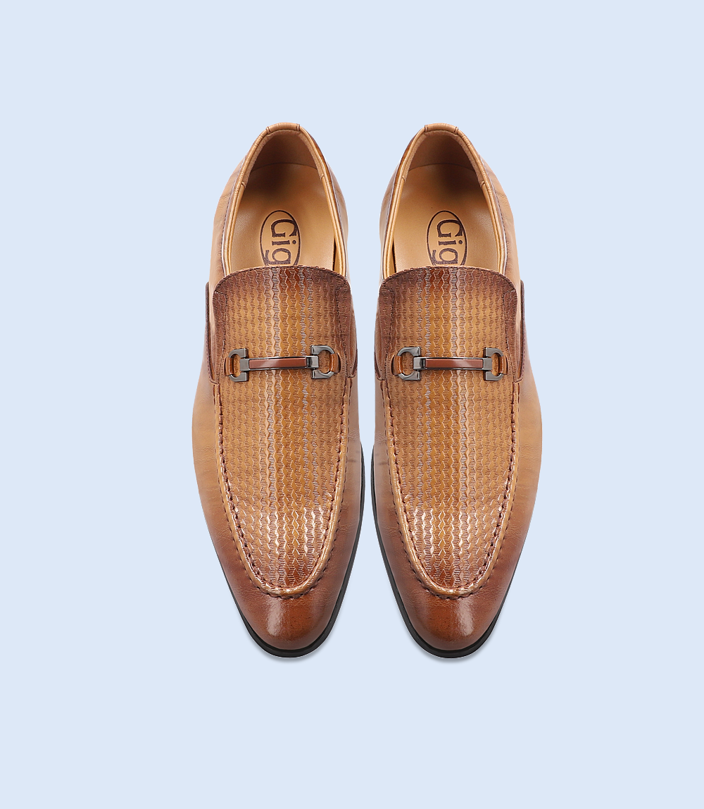 BM4162-BROWN-Men Formal Slip-on's