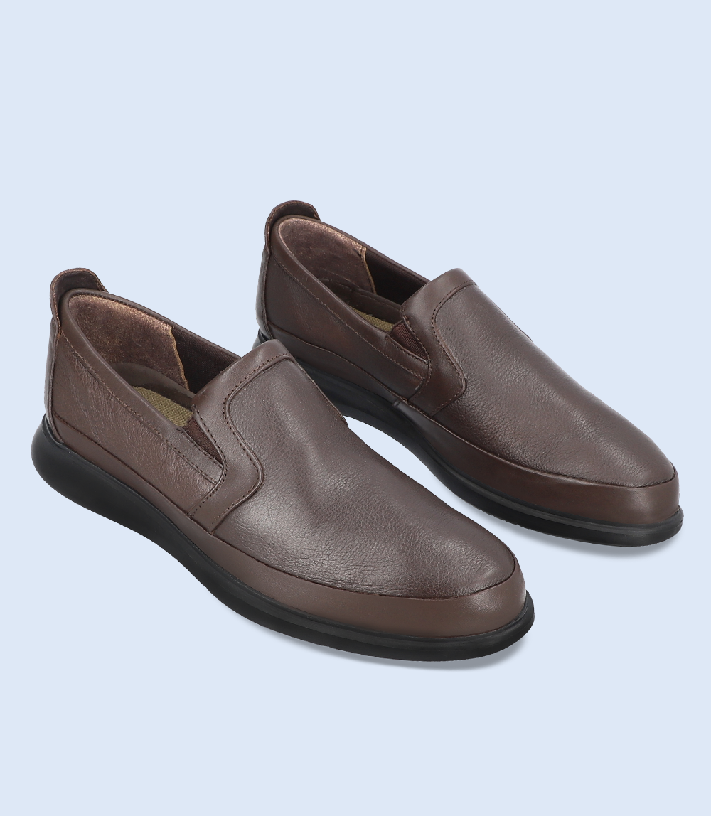 BM4212-BROWN-Men Comfort Life Style Shoes