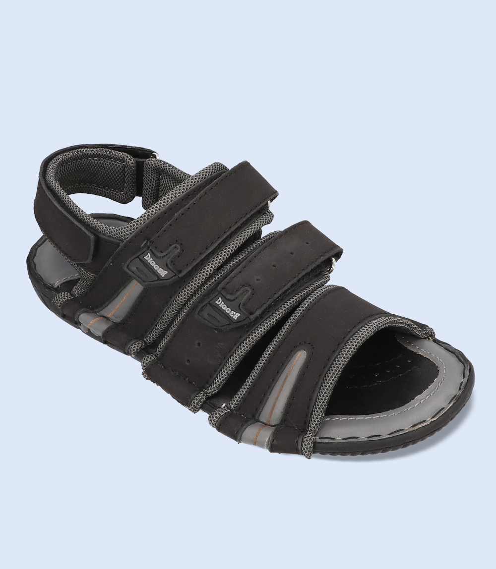 BM4402-BLACK-GREY-Men Sandal