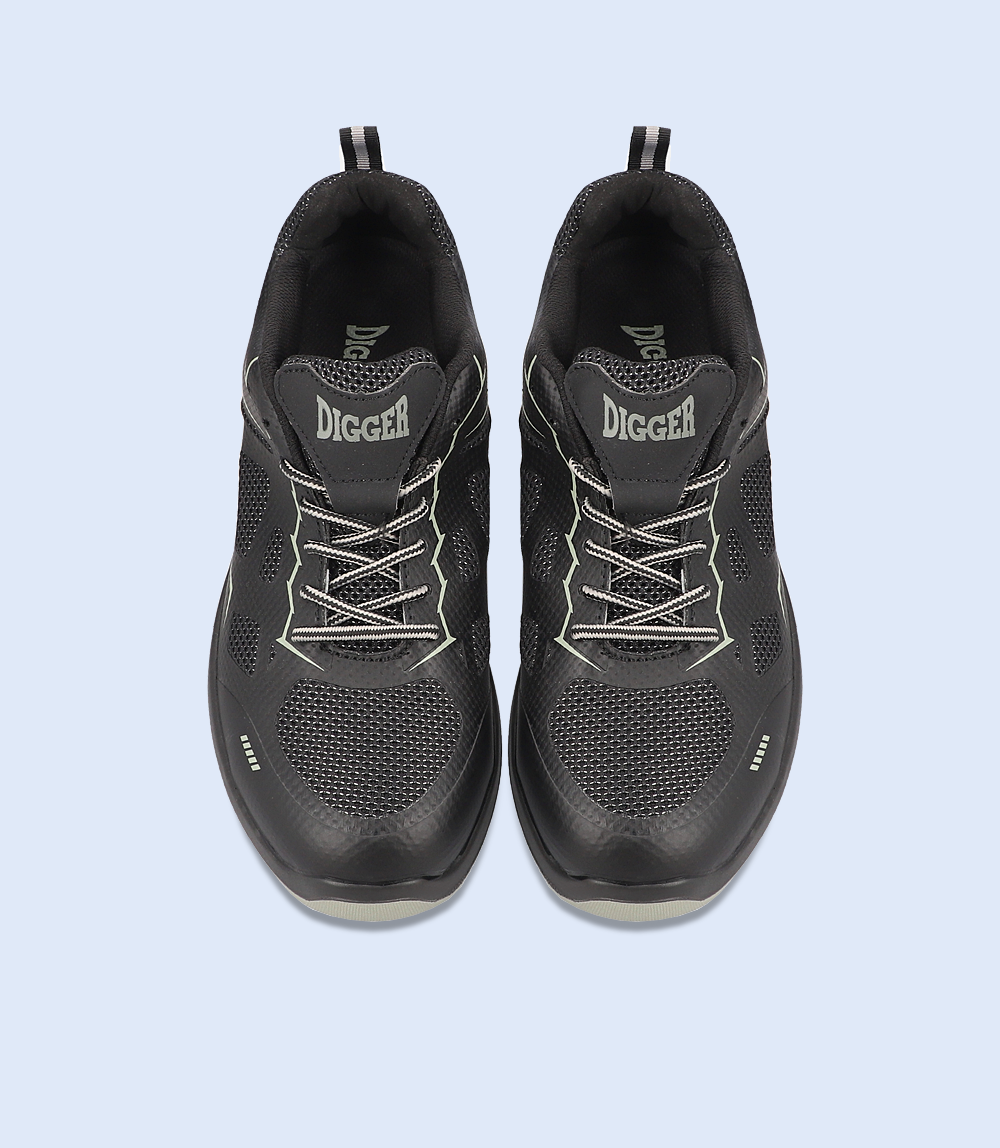 BM4411-BLACK-GREY-Men Safety Shoes