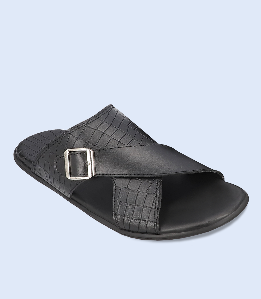 BM4573-BLACK-Men Slipper