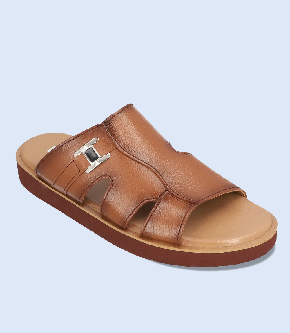 BM4777-TAN-Men Slipper