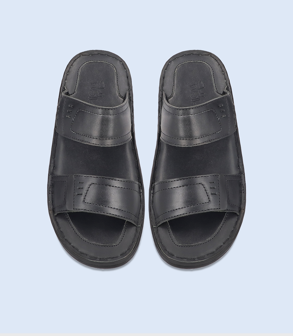 BM4821-BLACK-Men Comfort Slipper