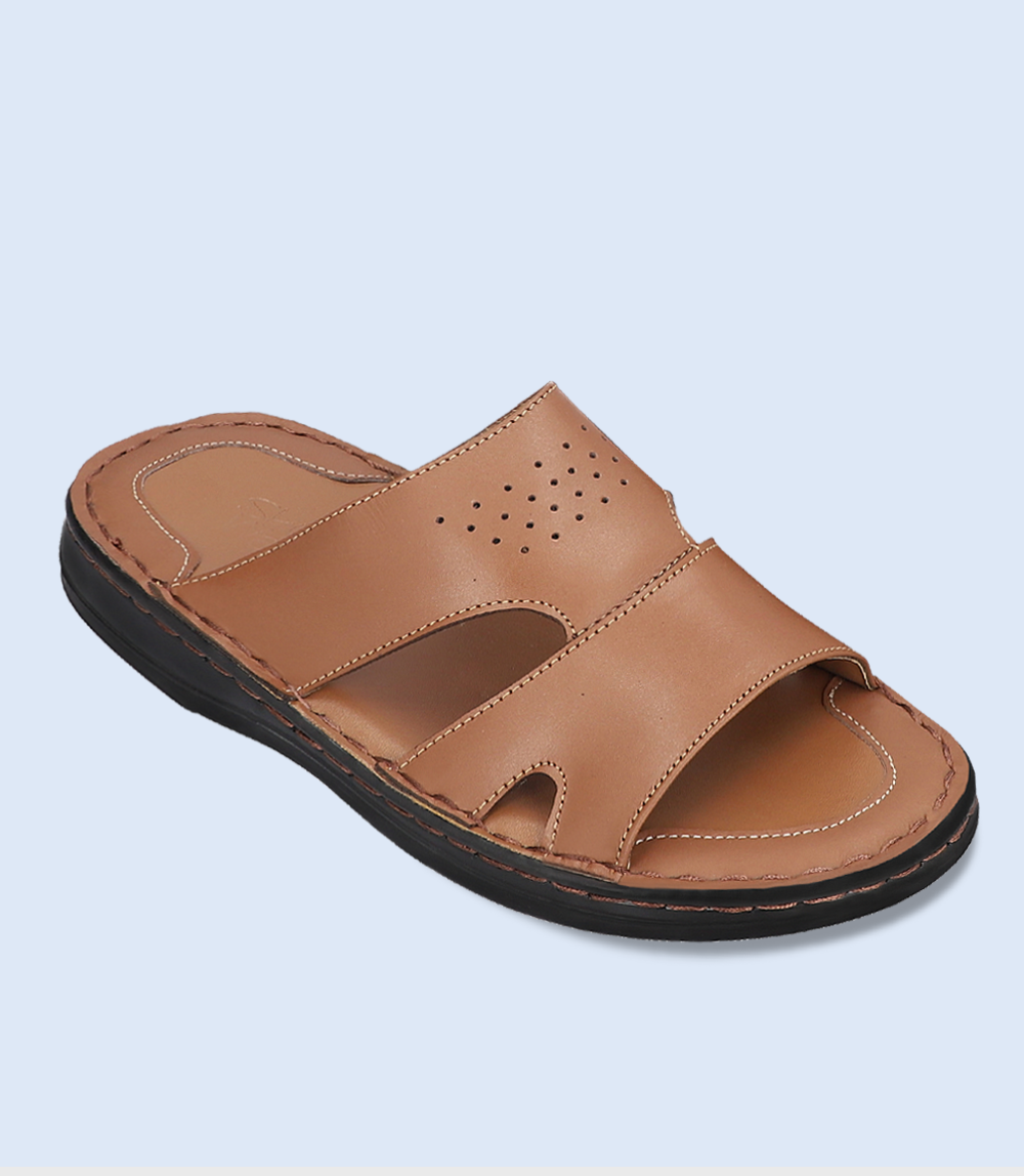 BM4822-BROWN-Men Comfort Slipper