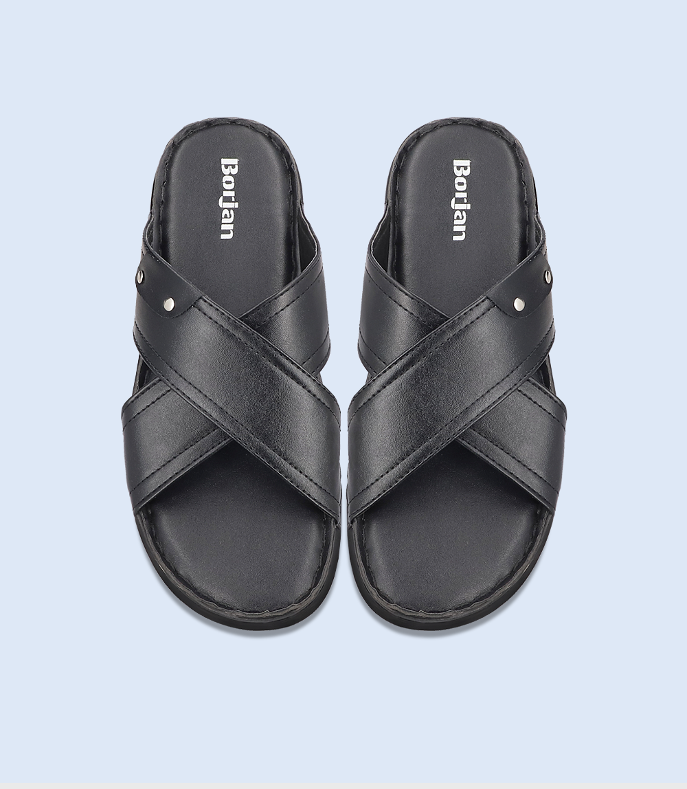 BM4934-BLACK-Men Slipper