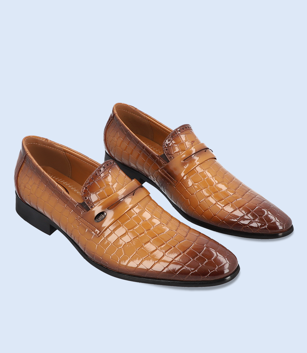 BM5050-TAN-Men Formal Slip-on's