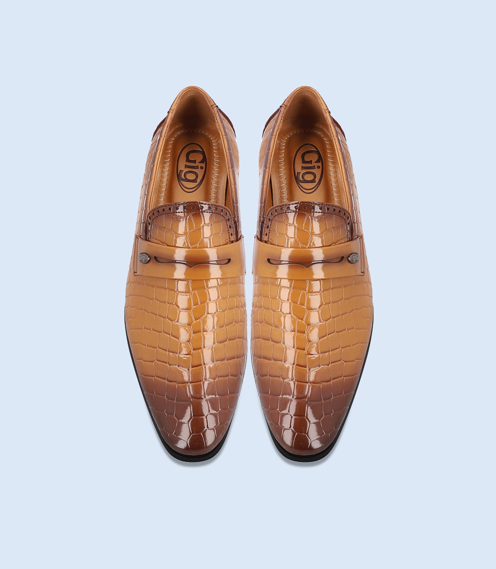 BM5050-TAN-Men Formal Slip-on's