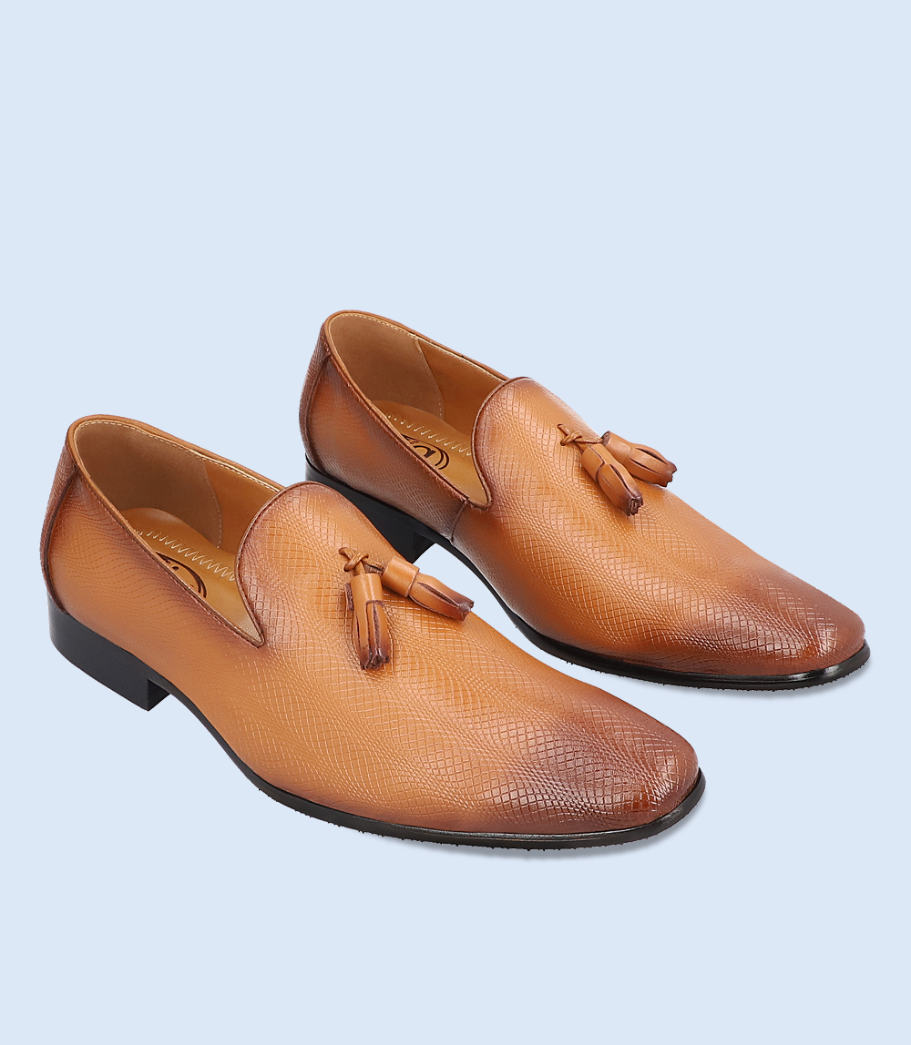 BM5054-TAN-Men Formal Slip-on's