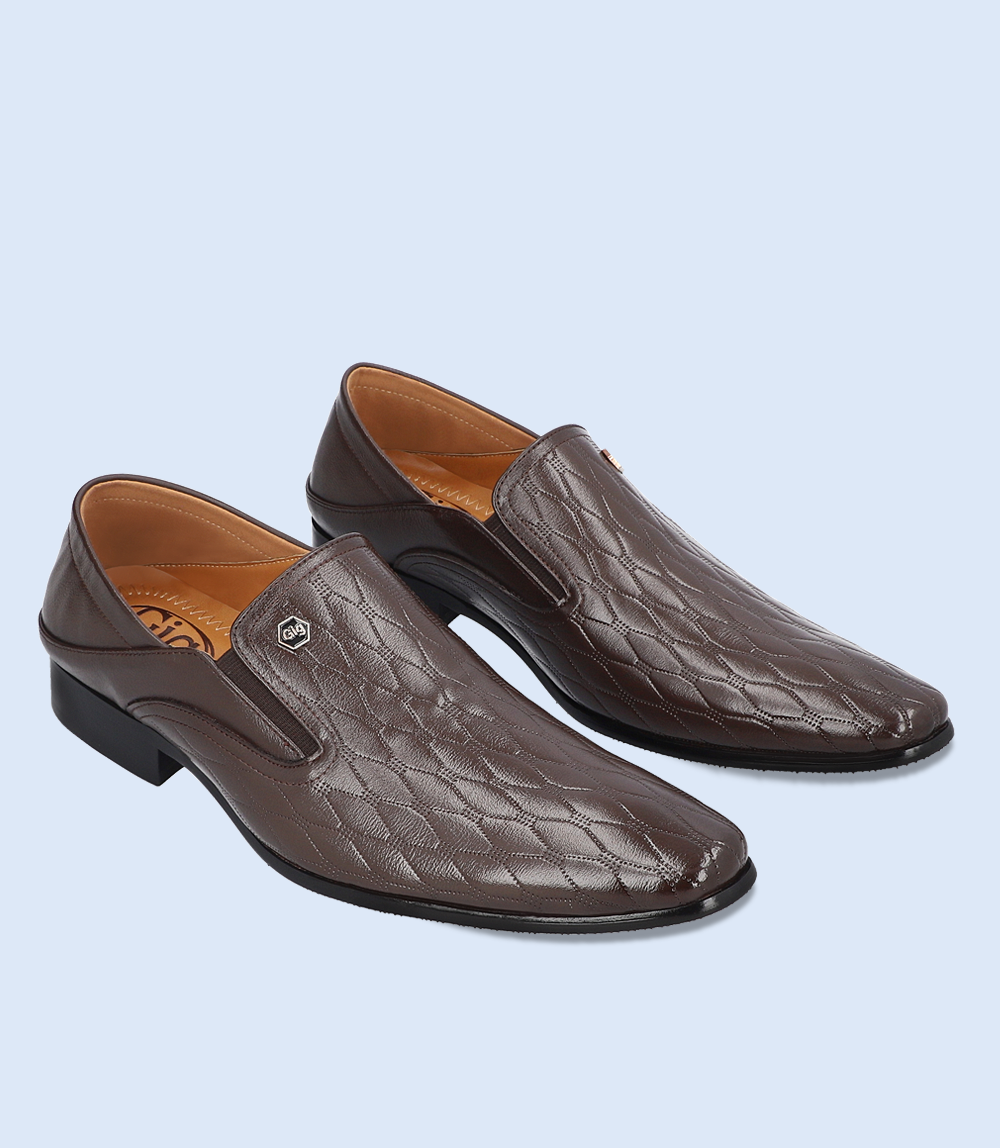 BM5056-CHOCO-Men Formal Slip-on's