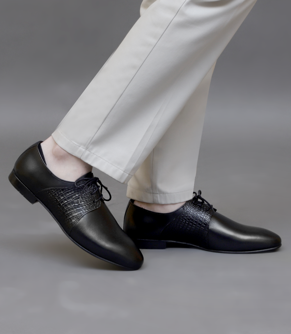 BM5176-BLACK-Men Formal Lace Up's