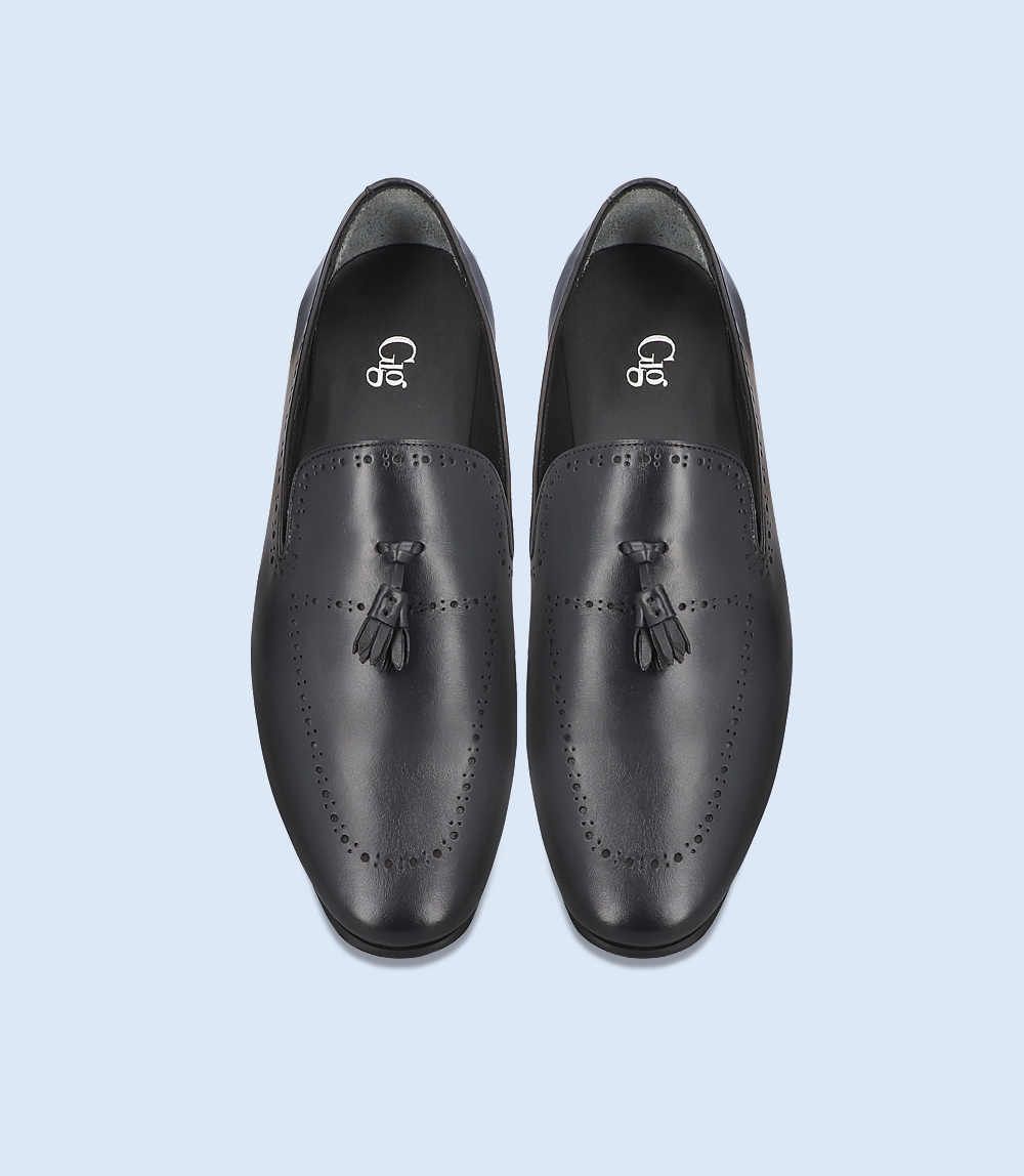 BM5187-BLACK-Men Formal Slip-on's