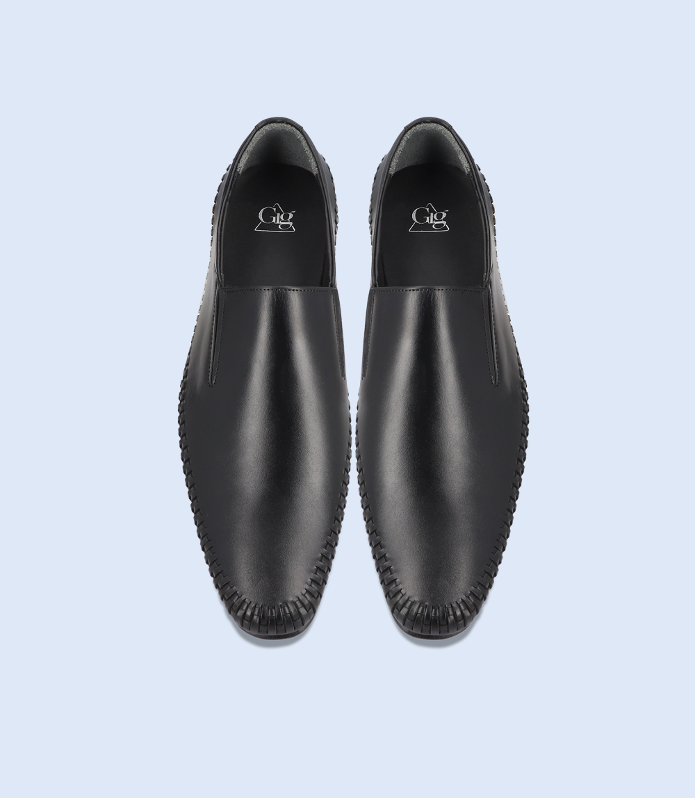 BM5192-BLACK-Men Formal Slip-on's