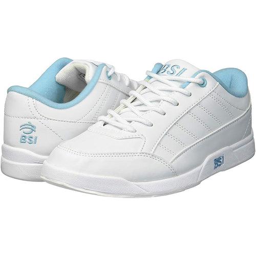 BSI Women's #422 Bowling Shoes White Blue