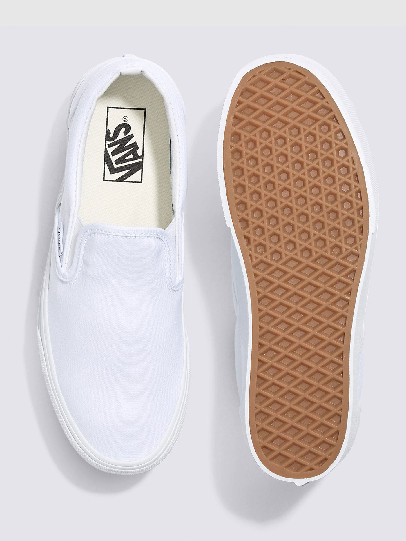 Classic Slip-on Stackform Canvas True White Shoes