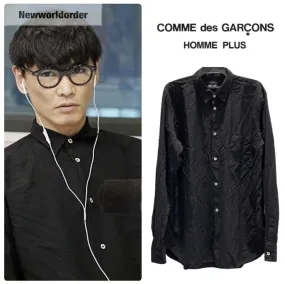 COMME des GARCONS  |Unisex Wool Street Style Long Sleeves Plain Designers Shirts