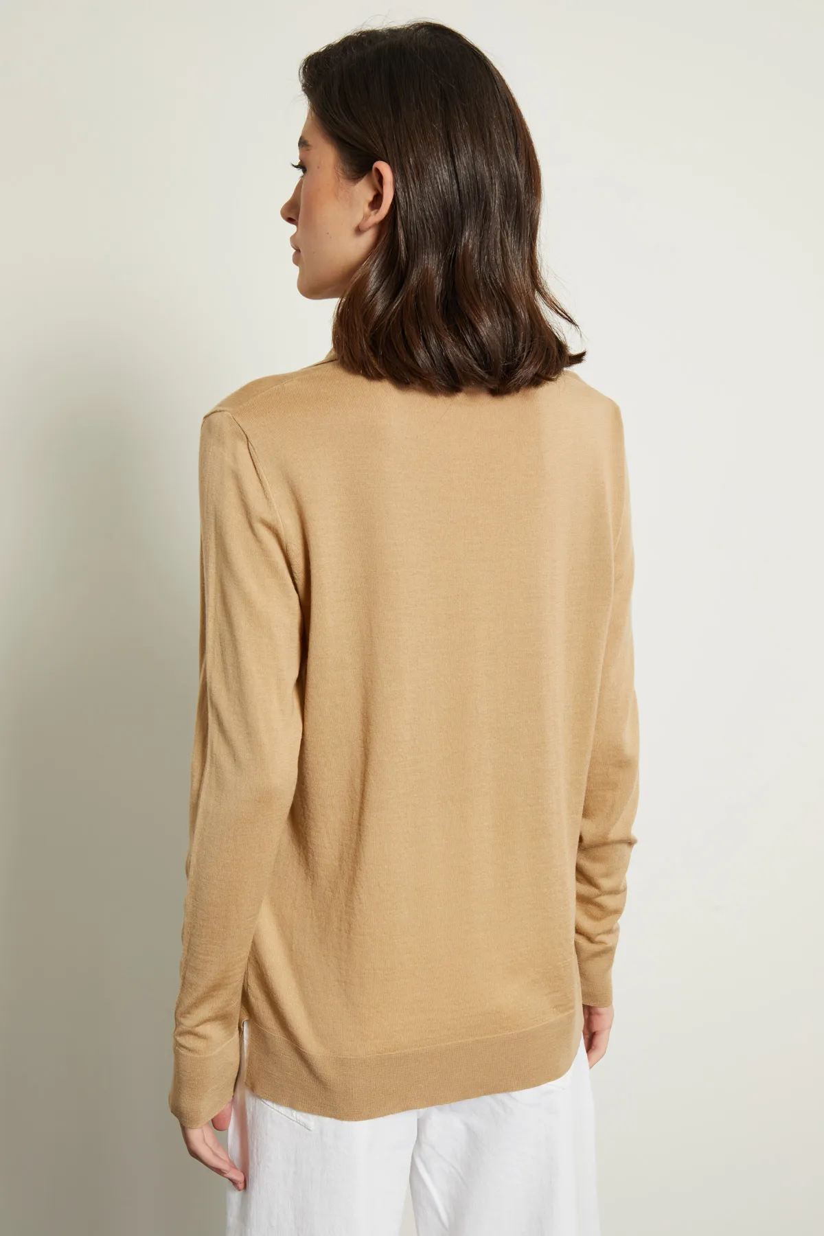 Diffusione Tessile  |Casual Style Wool Long Sleeves Plain Elegant Style