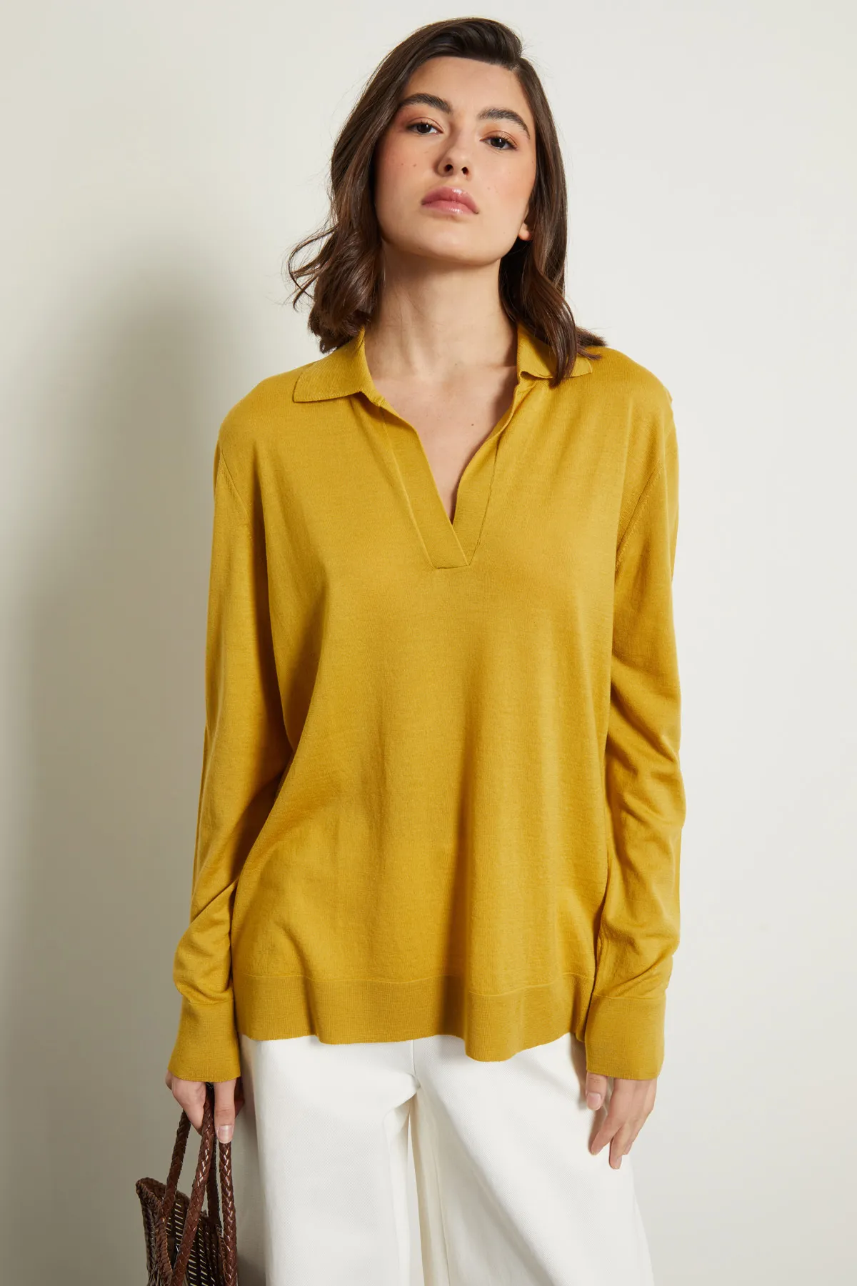 Diffusione Tessile  |Casual Style Wool Long Sleeves Plain Elegant Style