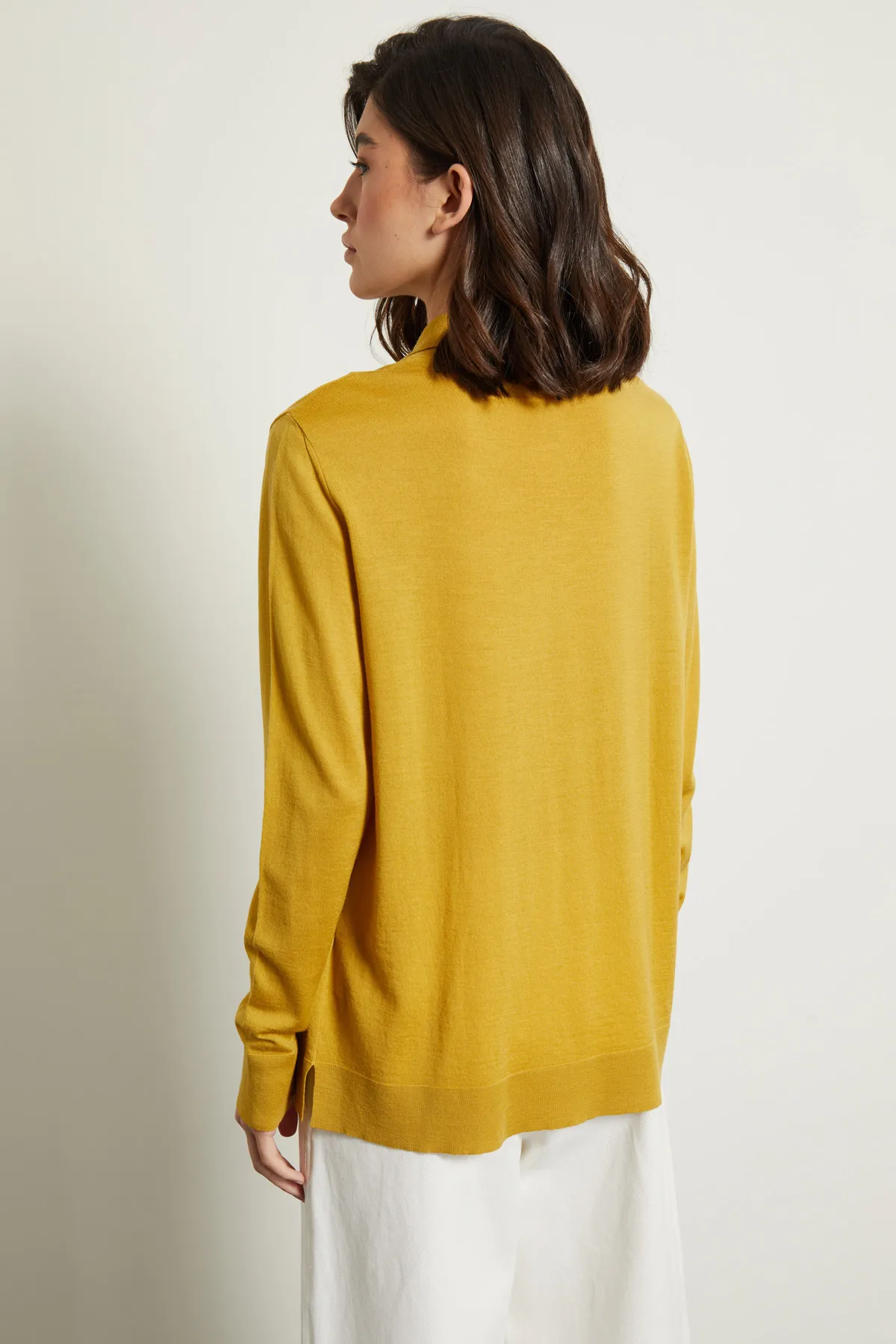 Diffusione Tessile  |Casual Style Wool Long Sleeves Plain Elegant Style