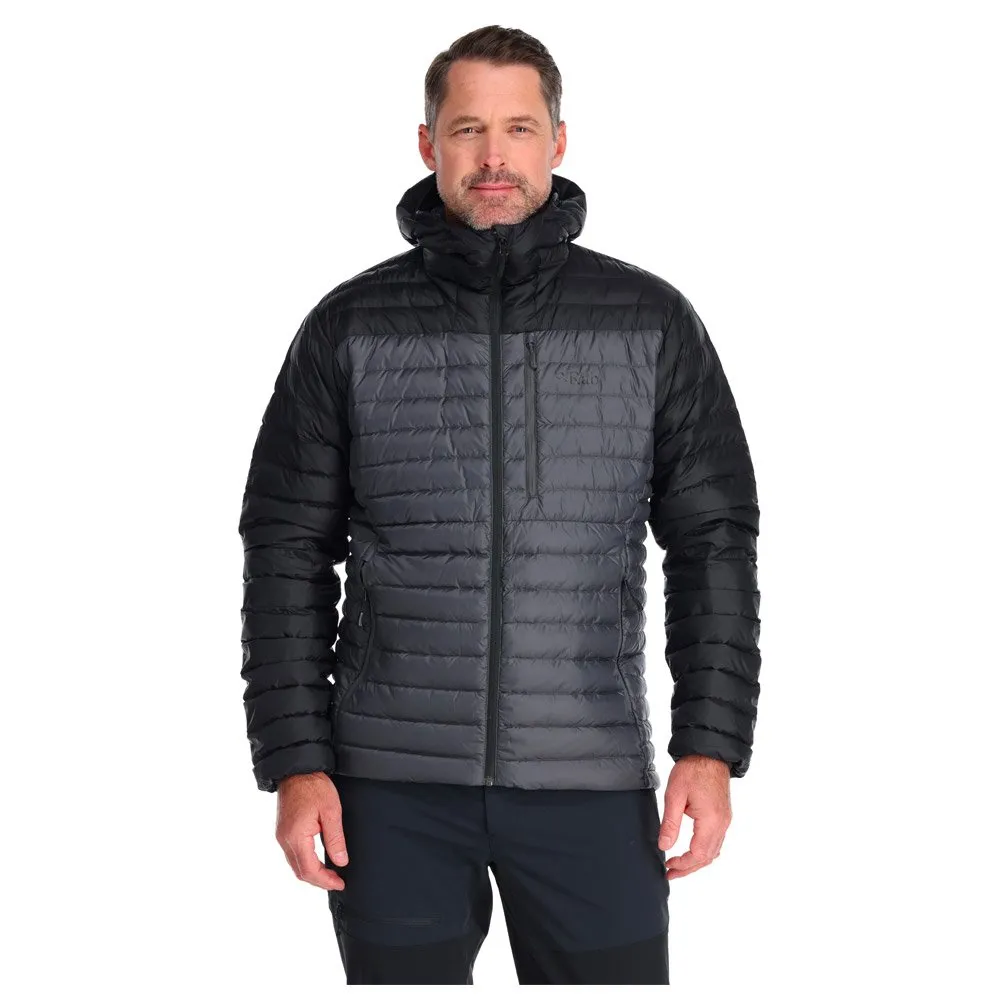 Down jackets RAB ---Microlight Alpine Jkt Black Graphene