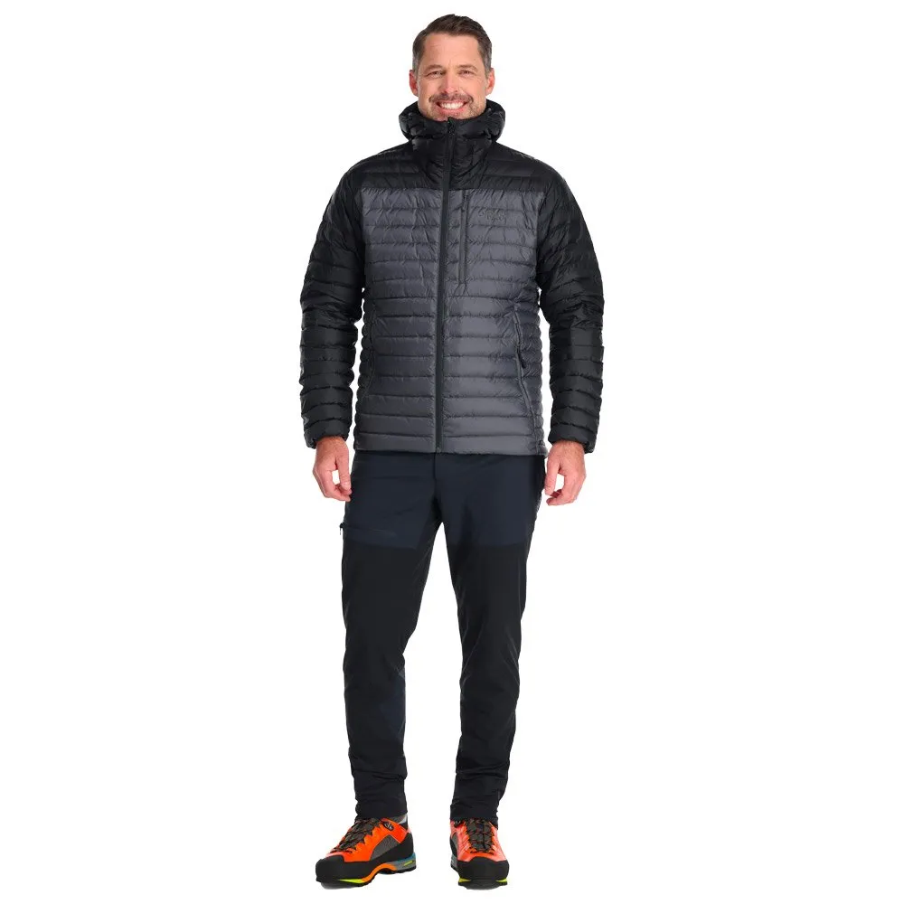 Down jackets RAB ---Microlight Alpine Jkt Black Graphene