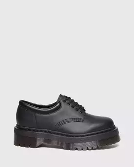 Dr Martens - Vegan 8053 Felix Quad Mono Black Platform Shoes 31176001