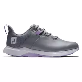 FootJoy Women's ProLite Spikeless Laced Golf Shoes - Grey/Lilac