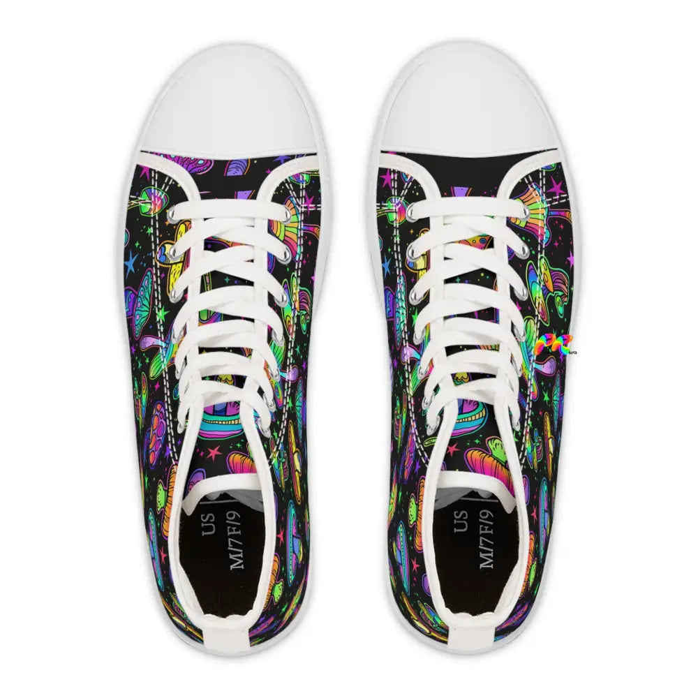 Fungi Dreamscape Rave Canvas High-Tops