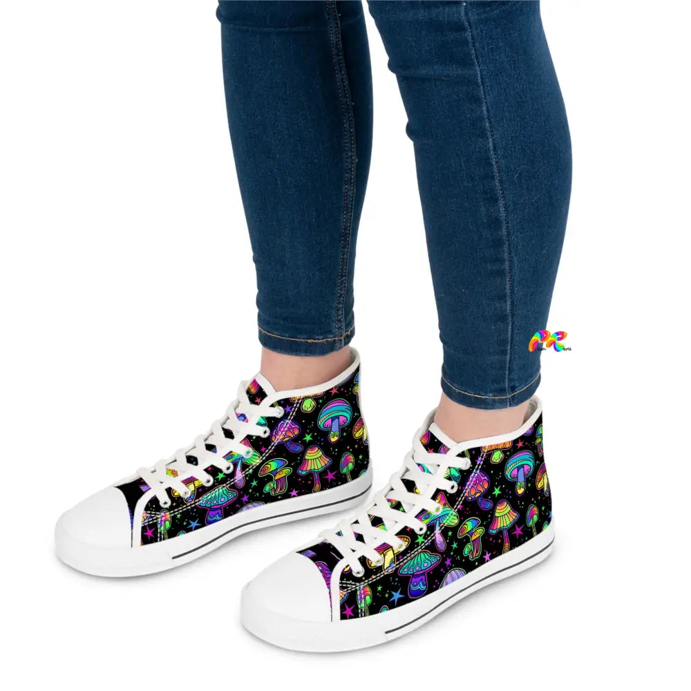 Fungi Dreamscape Rave Canvas High-Tops