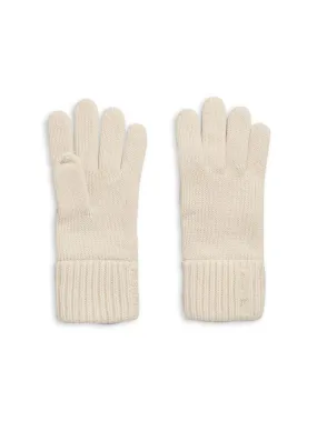 GANT GLOVES WOOL KNIT GLOVES CREAM