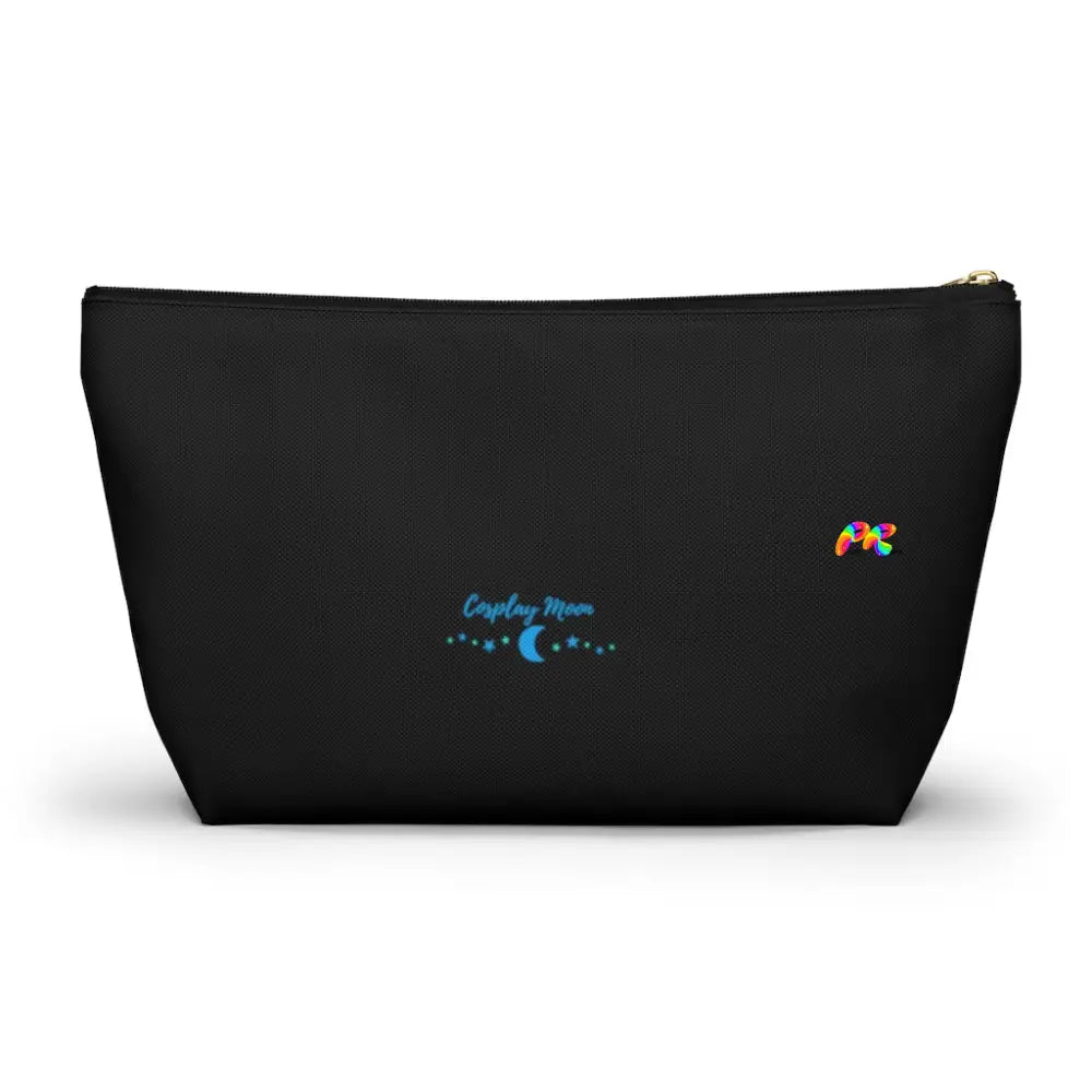 Hoops Black Makeup Bag w T-bottom