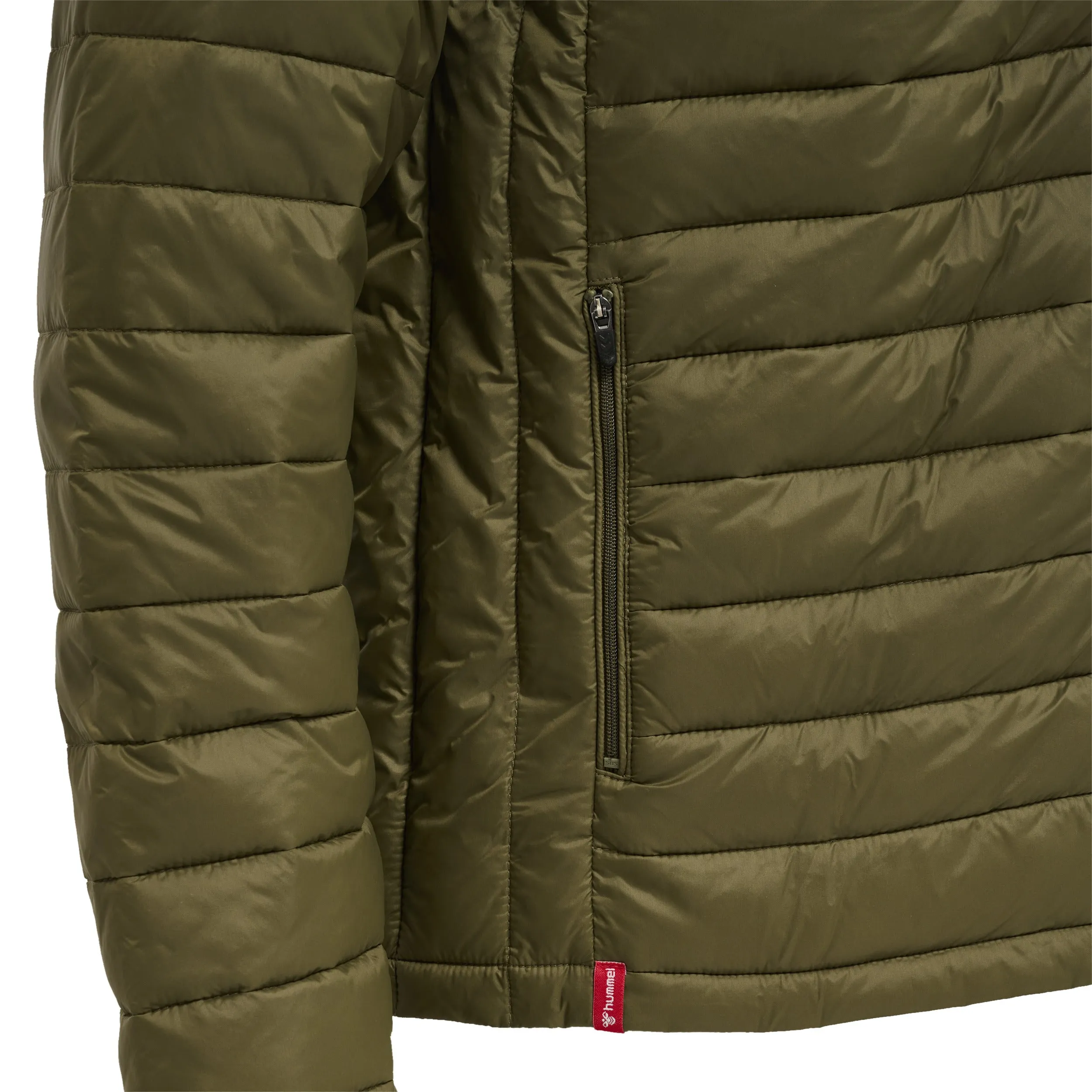 Hummel Men's Red Quilted Hood Jacket