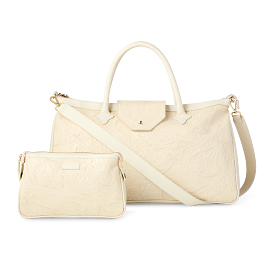 Intagliare Weekender Bag :: Glitz Cream