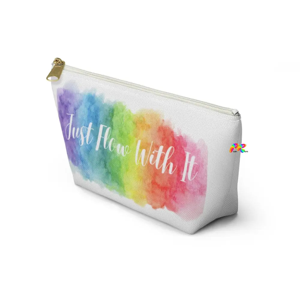 Just Flow With It Rainbow Cloud Accessory Pouch