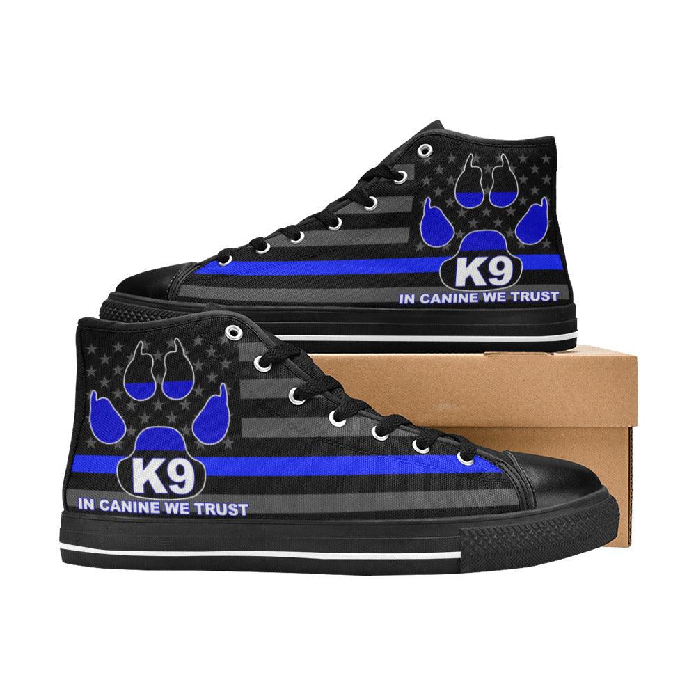 K9 Women's Classic High Top Canvas Shoes